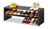 Whitmor Stackable 2 Tier Shoe Shelf - 31 inch - Espresso