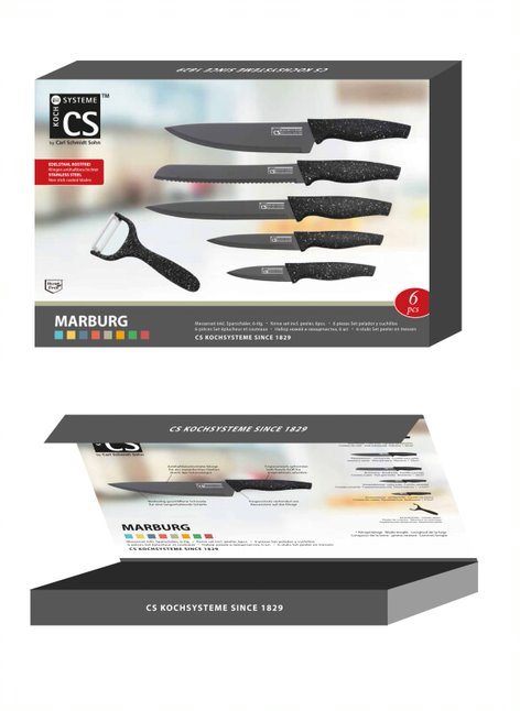 Koch Systeme By Carl Schmidt Sohn 6 Piece Stainless Steel Assorted Knife Set