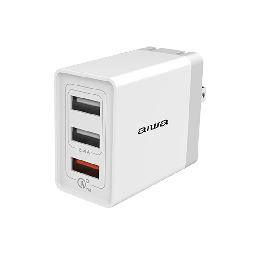 Aiwa Wall Charger 2 USB + 1 Quick Charge Port