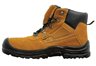 BROWN Safety Shoe with steel toe cap - Size US 9.