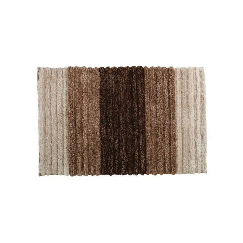 Modern 3D Bath Mat - 50x80cm in Chocolate