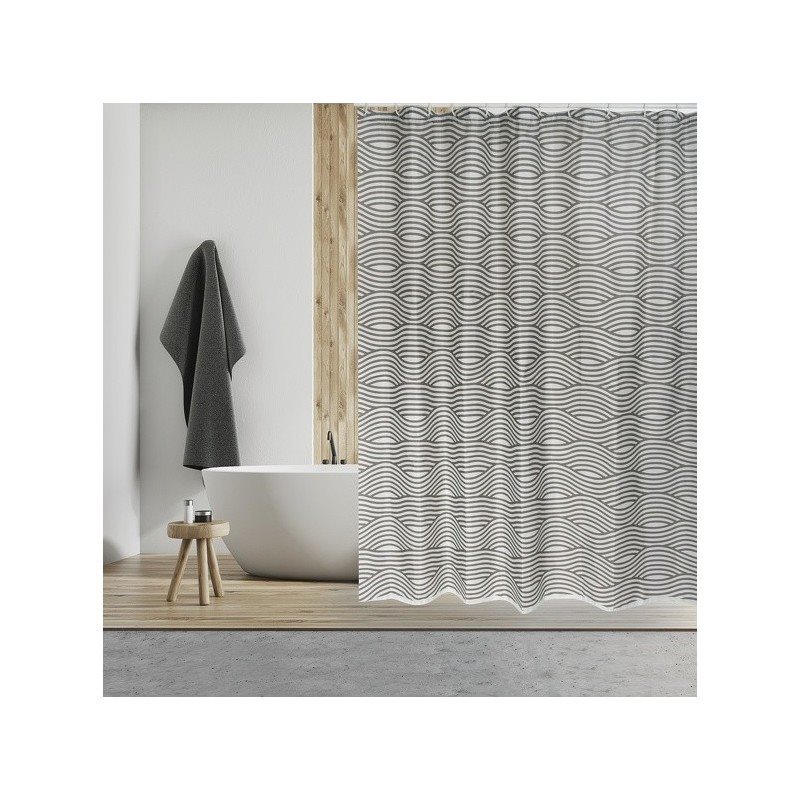 Shower Curtain - Wave Athracite