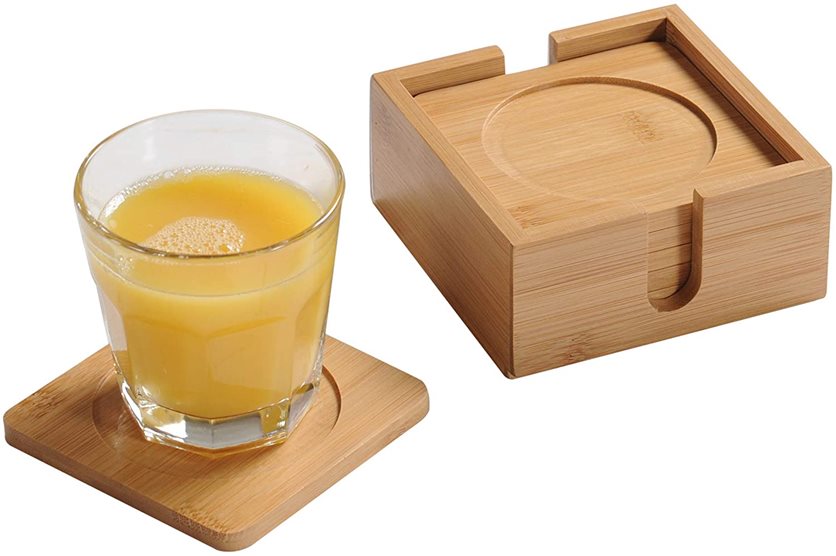 Kesper Bamboo Coaster 6 Piece Set Building Depot