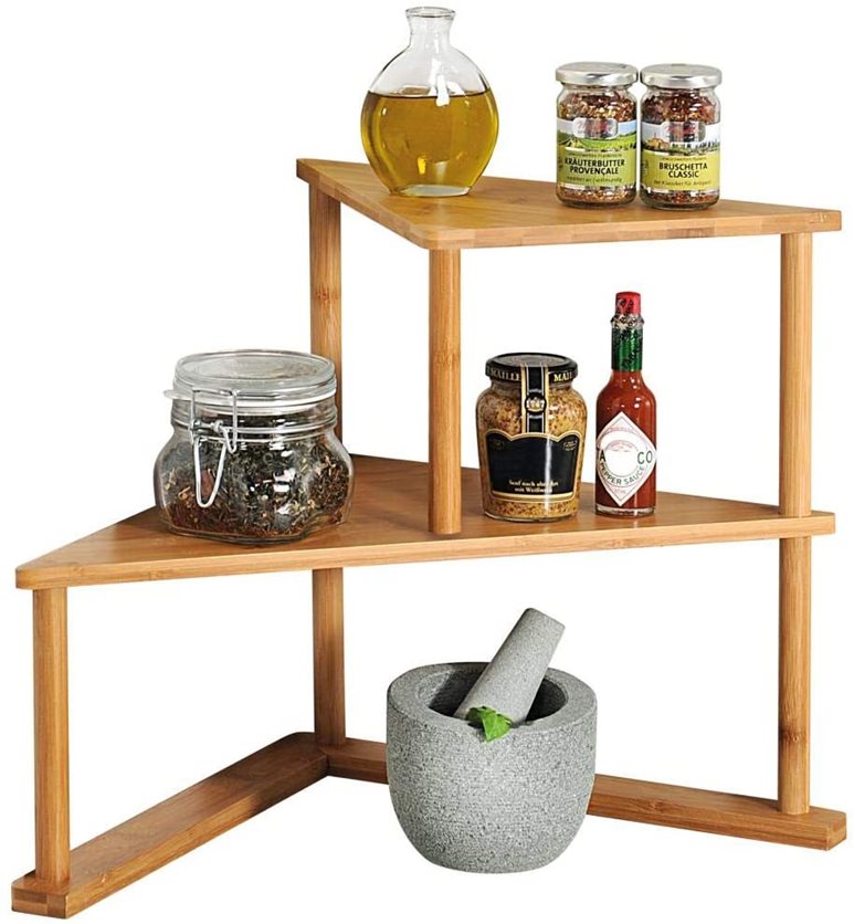 Kesper Bamboo 2 Tier Kitchen Rack