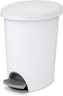 Sterilite 9.8 Liter Step-On Wastebasket White