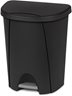 Sterilite 25 Liter Step-On Wastebasket Black