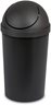 Sterilite 11.4 Liter Swing-Top Wastebasket Black