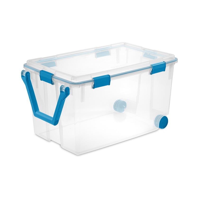 Sterilite 120 Quart Plastic Storage Box with Wheels