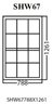 Aluminum Single Hung Window, White, SHW67, 788 x 1261mm