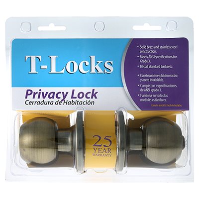 TOLEDO Lockset Privantique Coppery T872-US5