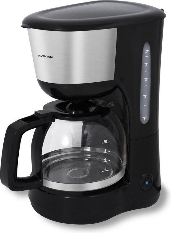 1.25L Coffee Machine - 10 Cup - Black & Stainless Steel