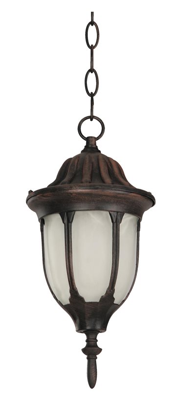 Outdoor Convertible Hanging/Ceiling Lamp Black