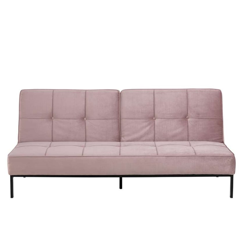 Sofa bed Linz - velvet pink