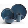 Lisbon 16 pc Dinnerware Set - Real Teal - Reactive - Stoneware