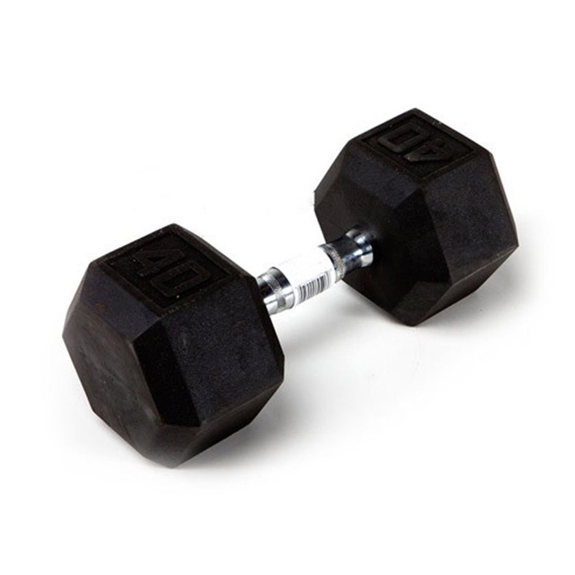 Coated Hex Dumbell 40 Lbs.