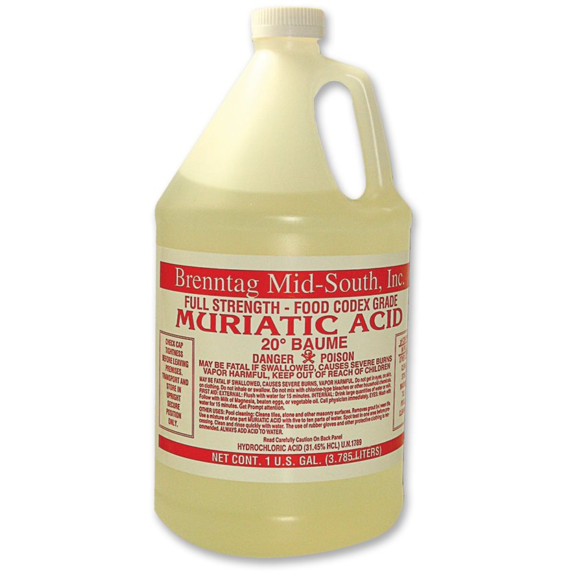 Brentagg Mid South Muriatic Acid - 1 Gallon.