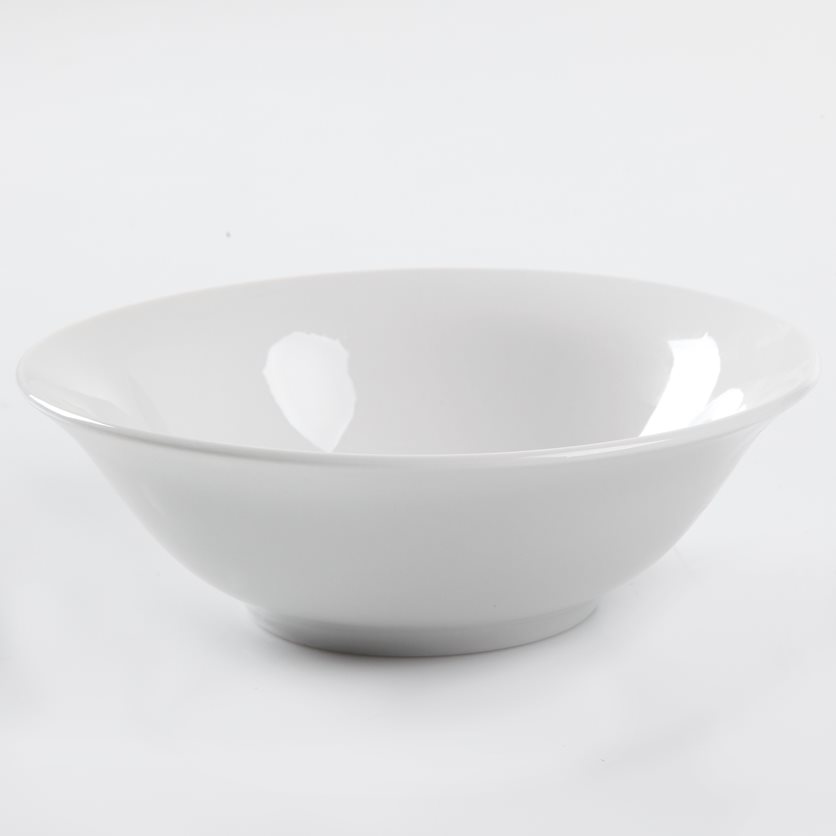 Noble Court 7 Bowl - White - Fine Ceramic