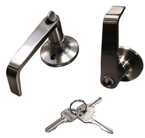 Exterior Lock Lever - Satin Steel