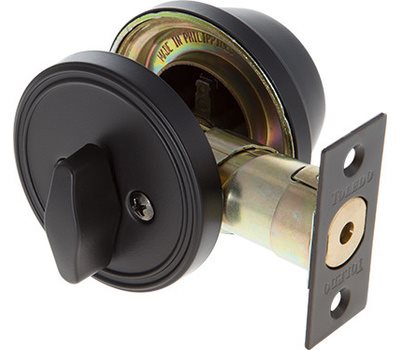 Single Cylinder Deadbolt - Iron Black