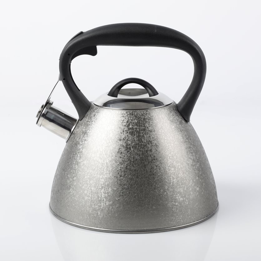 Mr Coffee Claredale Stainless Steel Whistling Tea Kettle,  2.2-Quart.Metallic Red