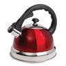 Claredale 2.2 Qt Whistling Tea Kettle - Red - Nylon Handle - Stainless Steel