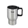 Expressway 13.5 oz Travel Cup W/Lid - Double Wall - Silver - PP Lid & Handle - SS - O/S