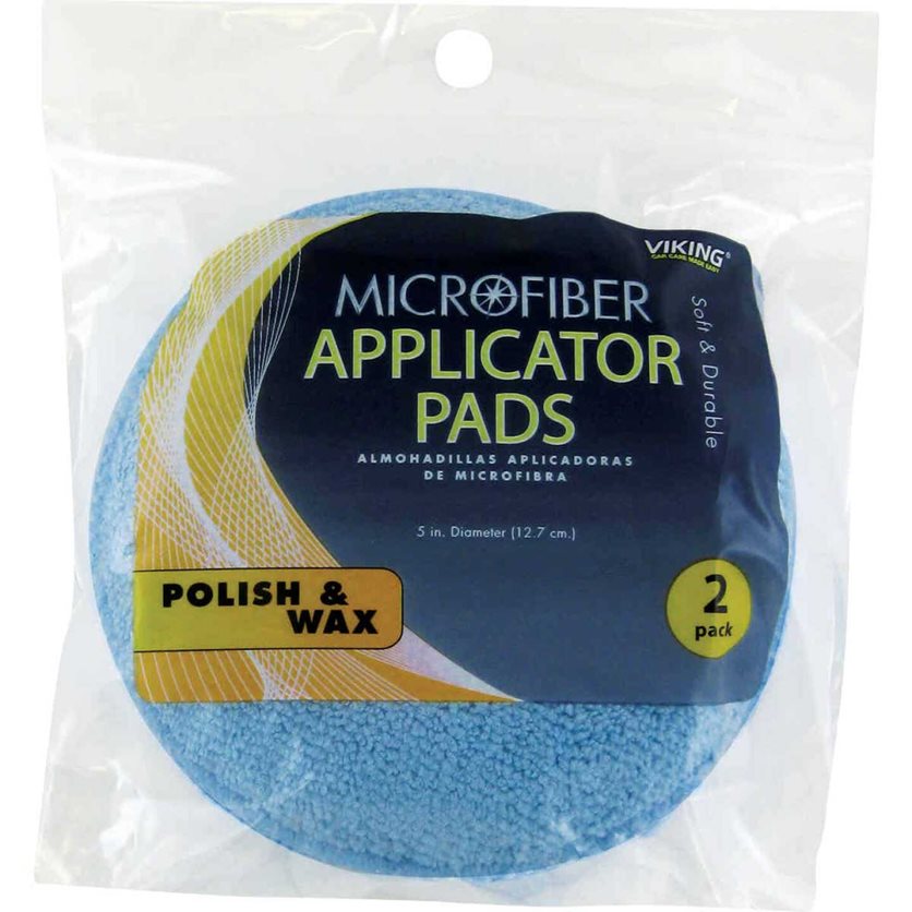 Viking 5-inch Microfiber Wax Applicator Pad (2-Pack)