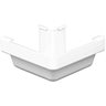 5 In. Traditional K-Style White Vinyl Gutter Outside Miter