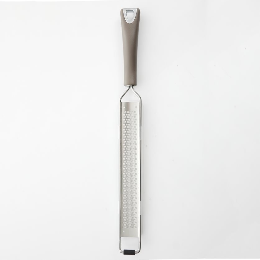 1 pc Long Grater - Warm Grey - TPR Handle - SS - O/S