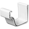 5 In. Traditional K-Style White Vinyl Gutter Slip Joint Connector