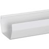 5 In. Contemporary White Vinyl Gutter 10 Ft.