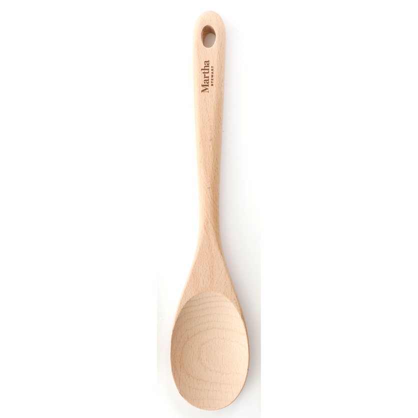 14 Oversize Solid Spoon - Beech Wood - O/S