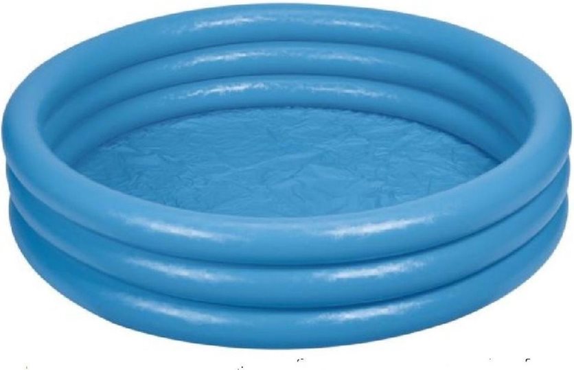 Crystal Blue Inflatable Pool - 3 Rings - 168 cm - Inflatable Pool