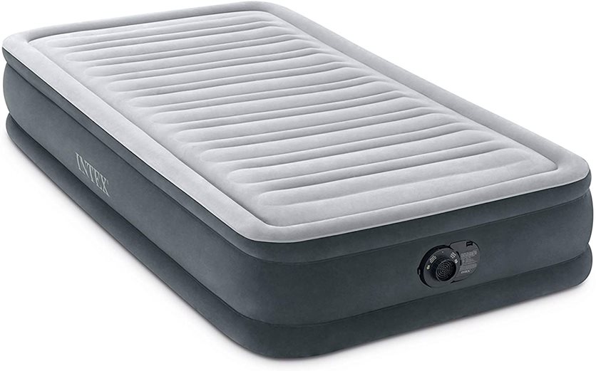 Dura-Beam Deluxe Comfort Plush Airbed with Internal Pump - 2021 Model.