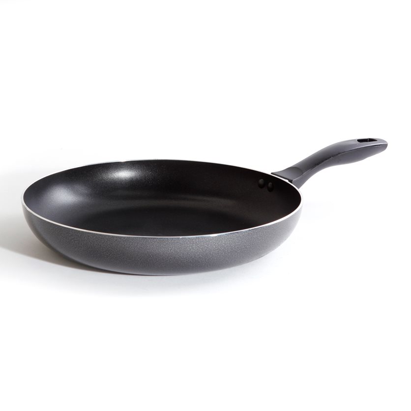 Clairborne 12 AL Frying Pan - Charcoal Grey - Nonstick - Hammered Ext - Color Coating - Bakelite Handle - Aluminum - 2.5 mm