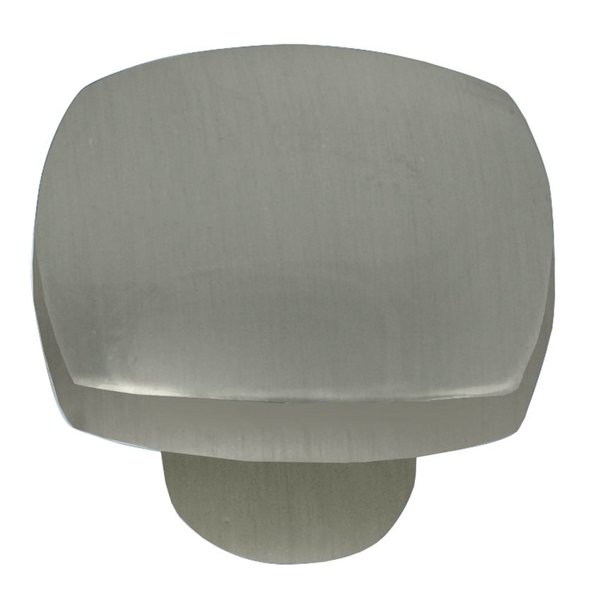 Aventura 1 1/2-Inch Square Knob in Satin Nickel