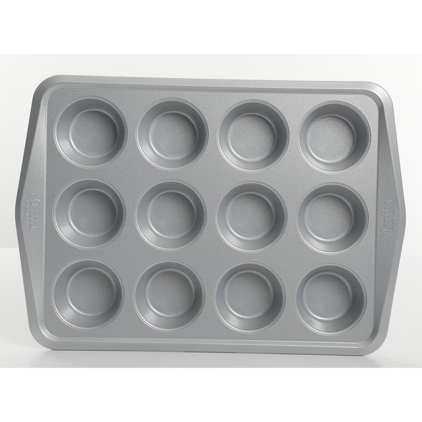 12 CS Muffin Pan - Eclipse Grey - Nonstick - Rect. - Carbon Steel - 0.5/0.4 mm - O/S