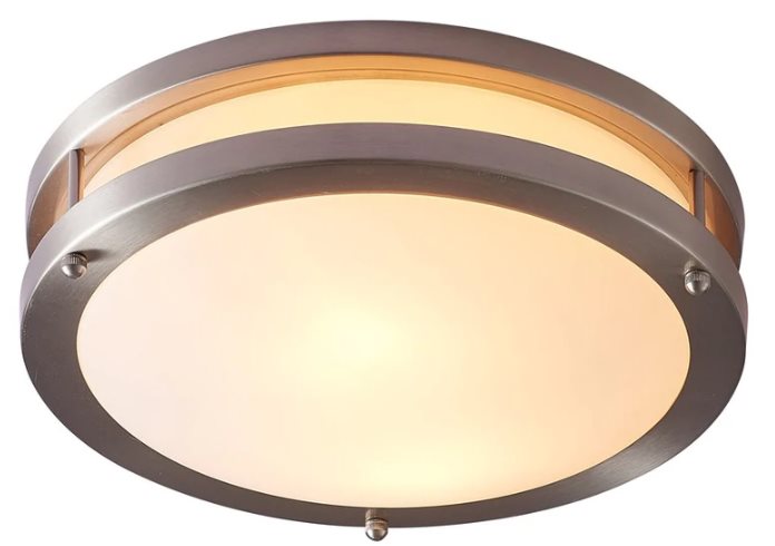 Decorative Ceiling Lamp Type 2Xe27-40W (Not Included) 110-240V, Frosted Glass Finish