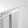Stainless Steel Double Shower Rod - 125 cm