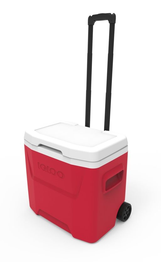 Laguna 28 Roller Cool Box On Wheels - Red - 26 L