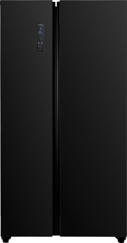 Freestanding Side-By-Side Refrigerator - Black