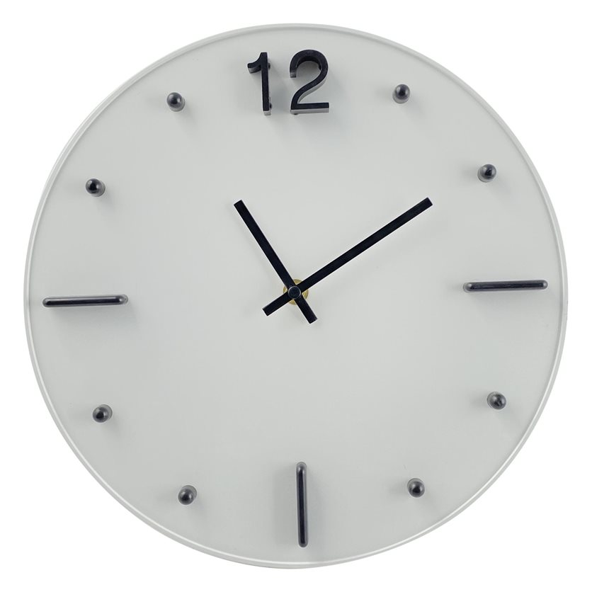 Wall Clock - Round - Ivory/Black