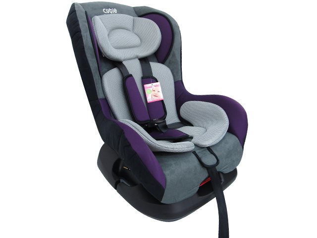 Cutie Baby Car Seat - Black/Purple/Grey