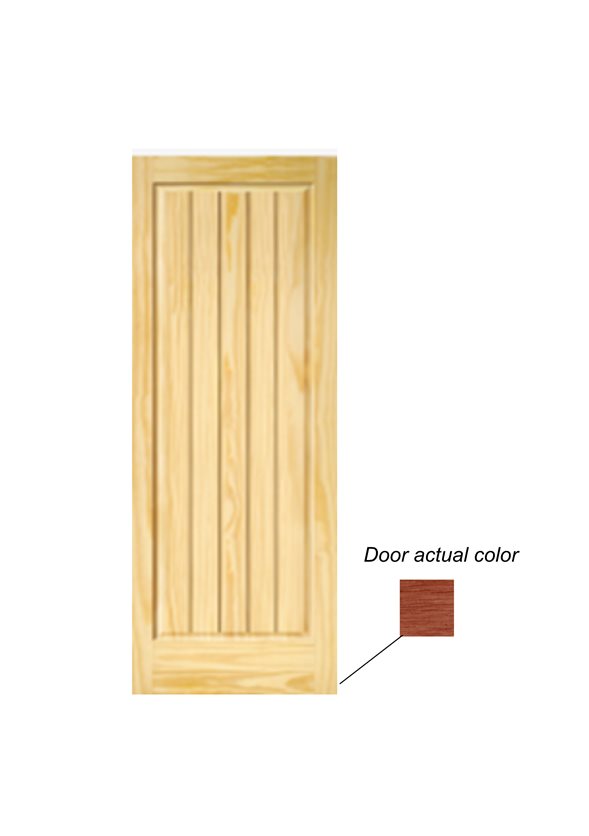 MERANTI DOOR, V-JOINT, 1 PANEL, 83X211.5CM