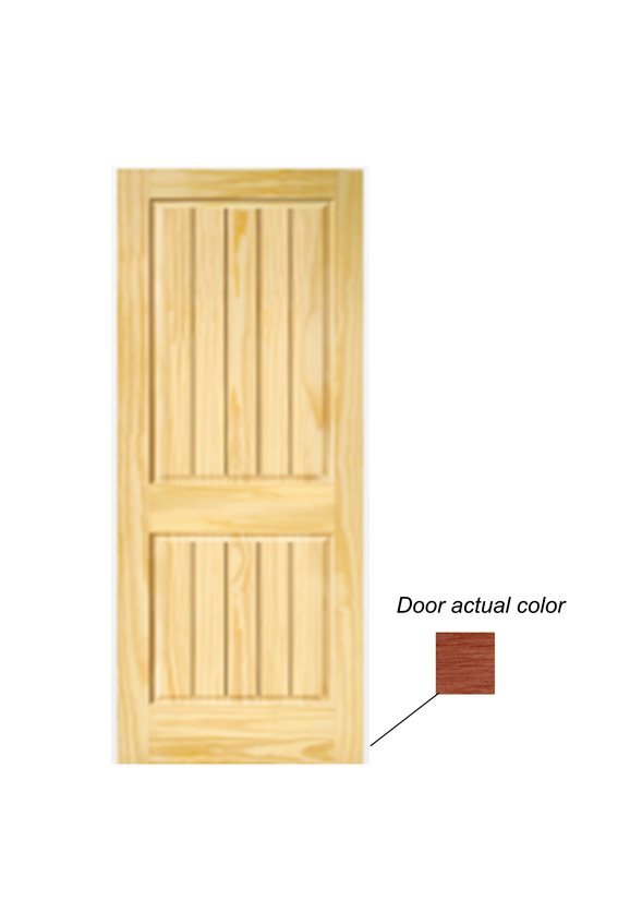 MERANTI DOOR, V-JOINT, 2 PANEL, 93X211.5CM