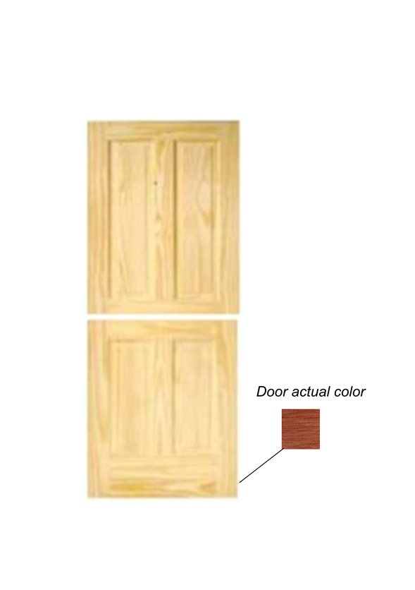 MERANTI DUTCH DOOR, COLONIAL, 4 PANEL, 83X211.5CM