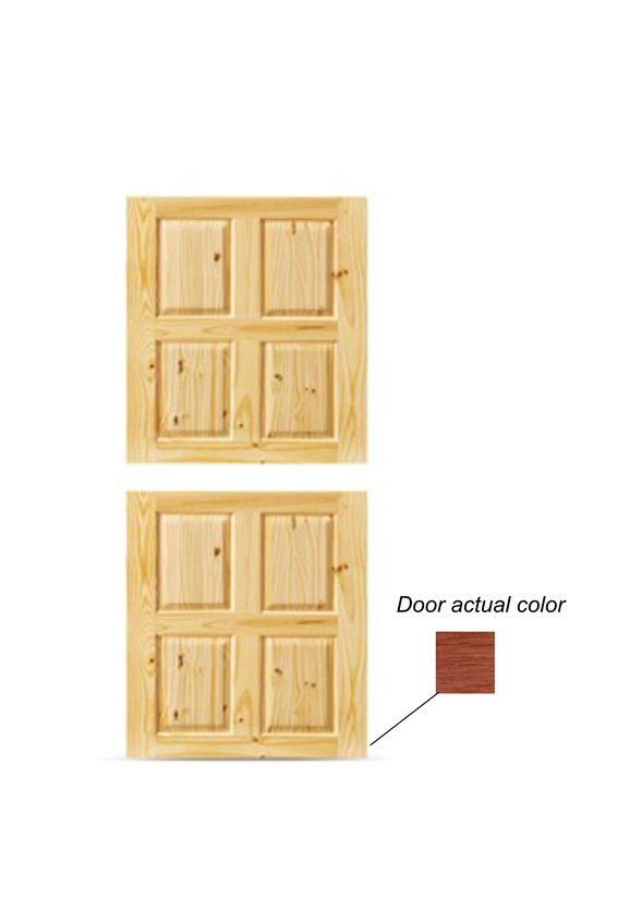 MERANTI DUTCH DOOR, COLONIAL, 8 PANEL, 83X211.5CM