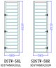 GLass Shutter Sidelite, 585 x 2032mm, Left side, Model DSTW-58L