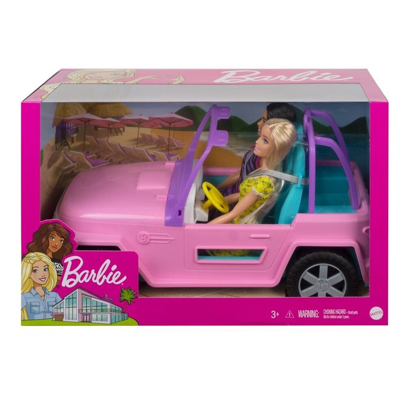 Barbie - Vehicle and 2 Dolls