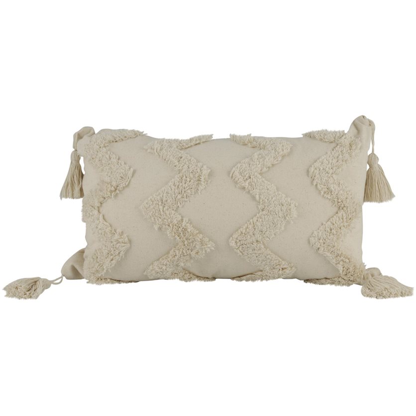 Decorative cushion - 30x50 cm, light beige.